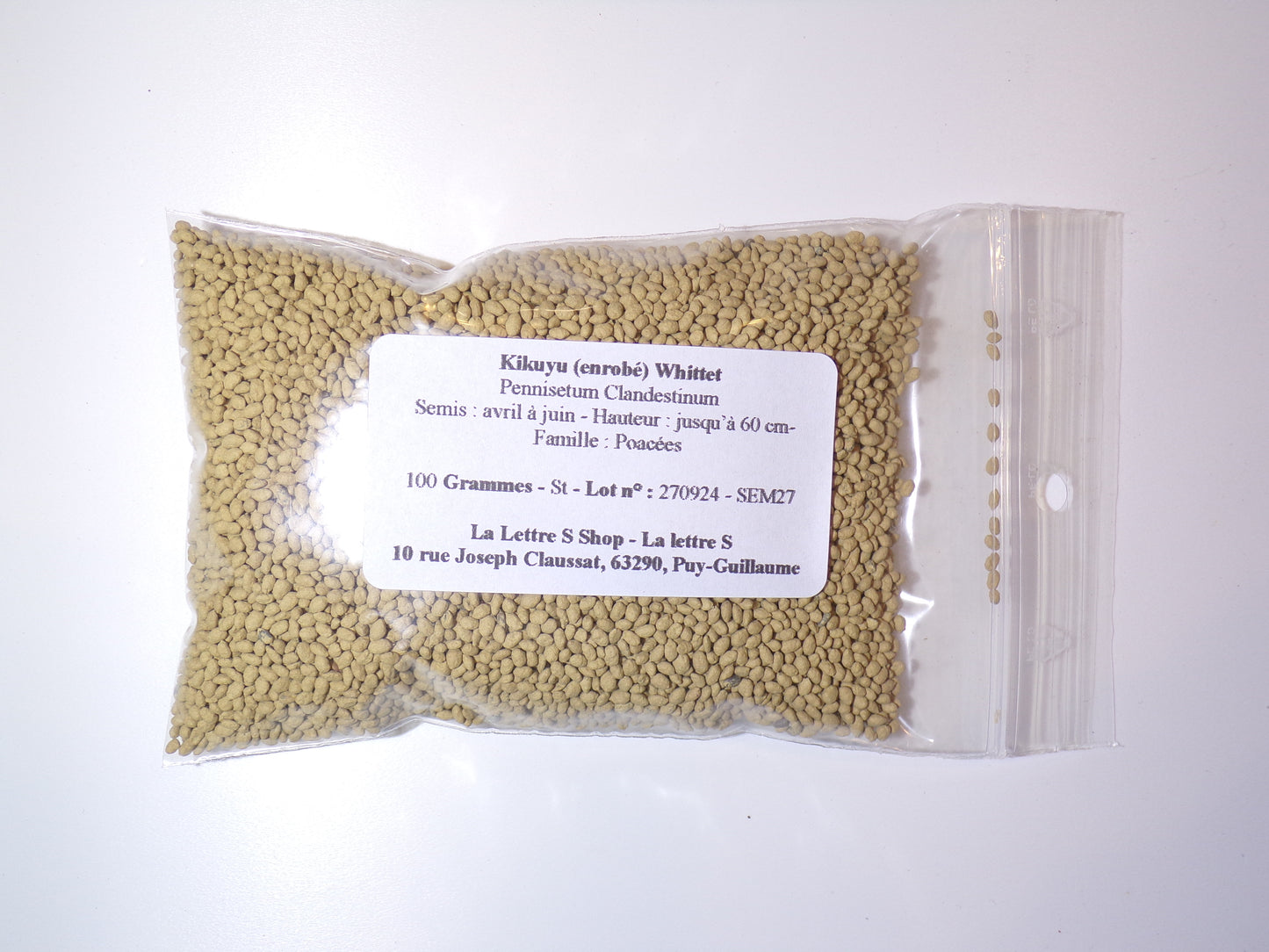 Kikuyu (enrobé) - Pennisetum Clandestinum – SEM27