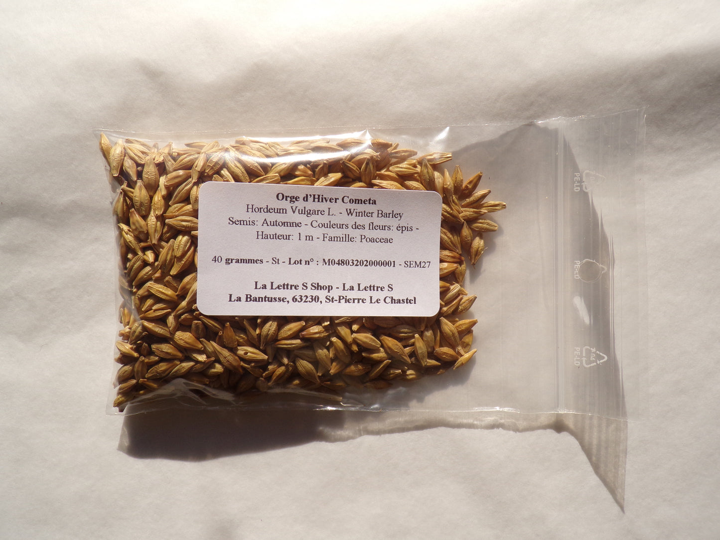 Orge d’Hiver - Hordeum Vulgare L. (Engrais Vert) SEM27