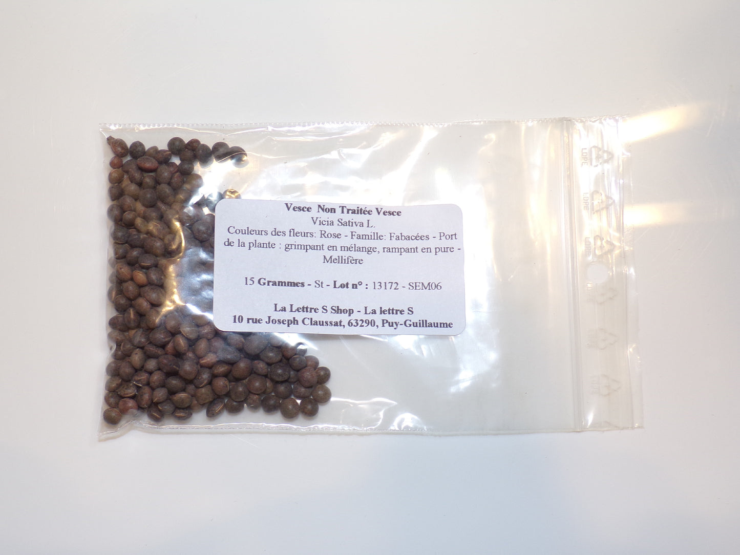 Vesce Non Traitée - Vicia Sativa L. (Engrais Vert) SEM06