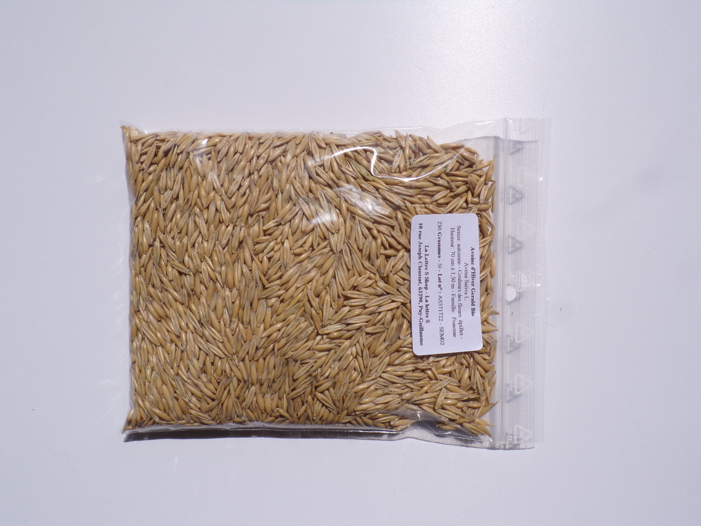 Avoine d'Hiver Bio - Avena Sativa L. (Engrais Vert) SEM02