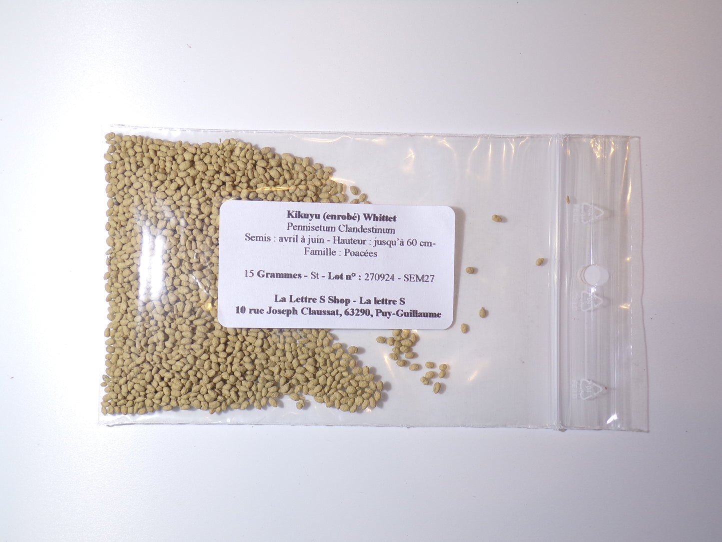 Kikuyu (enrobé) - Pennisetum Clandestinum – SEM27