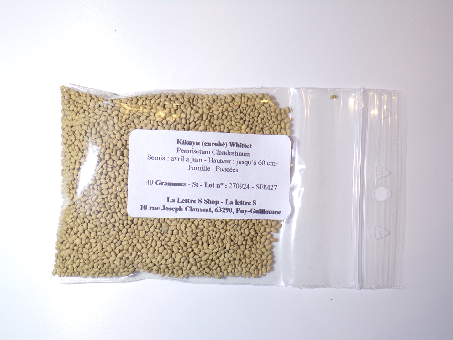 Kikuyu (enrobé) - Pennisetum Clandestinum – SEM27