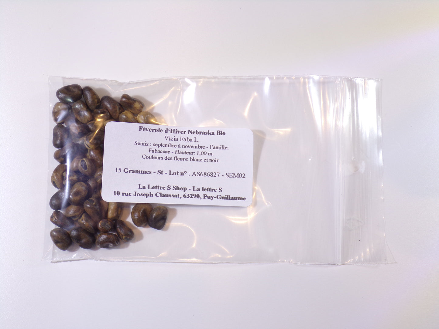 Féverole d‘Hiver Bio - Vicia Faba L. (Engrais Vert) SEM02