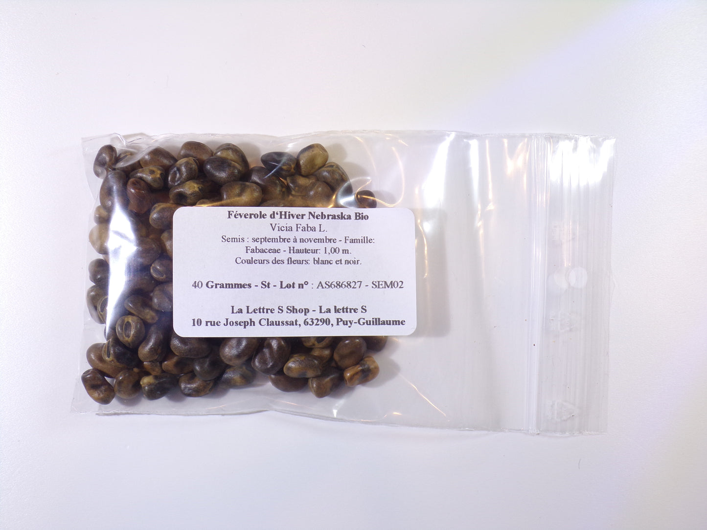 Féverole d‘Hiver Bio - Vicia Faba L. (Engrais Vert) SEM02