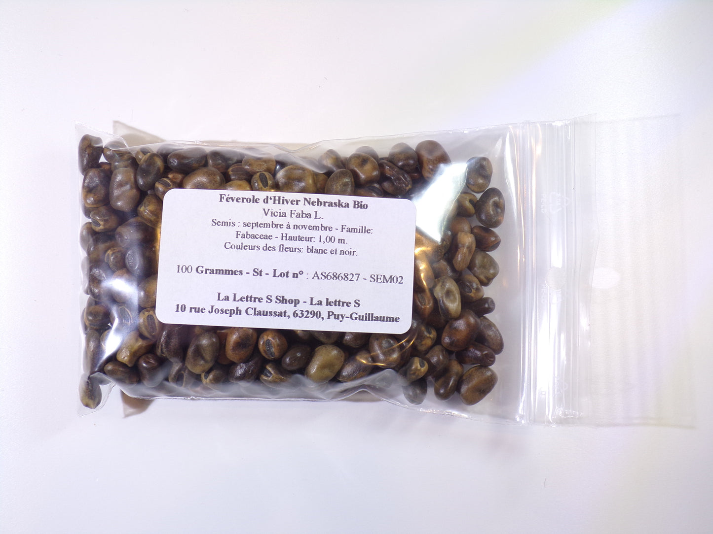 Féverole d‘Hiver Bio - Vicia Faba L. (Engrais Vert) SEM02