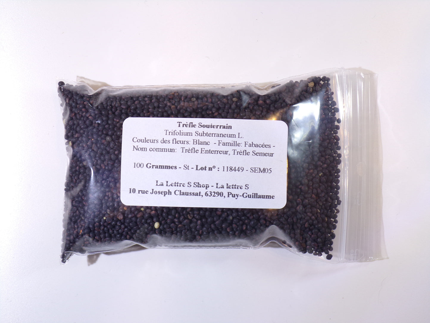 Trèfle Souterrain - Trifolium Subterraneum L. (Engrais Vert) SEM05