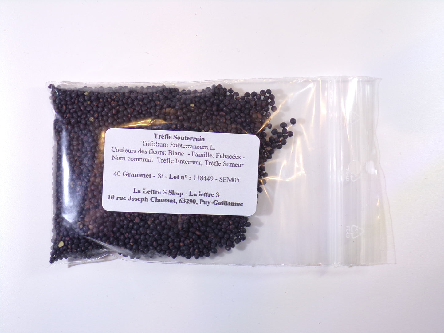 Trèfle Souterrain - Trifolium Subterraneum L. (Engrais Vert) SEM05