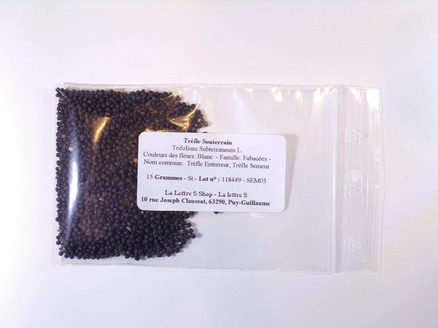 Trèfle Souterrain - Trifolium Subterraneum L. (Engrais Vert) SEM05