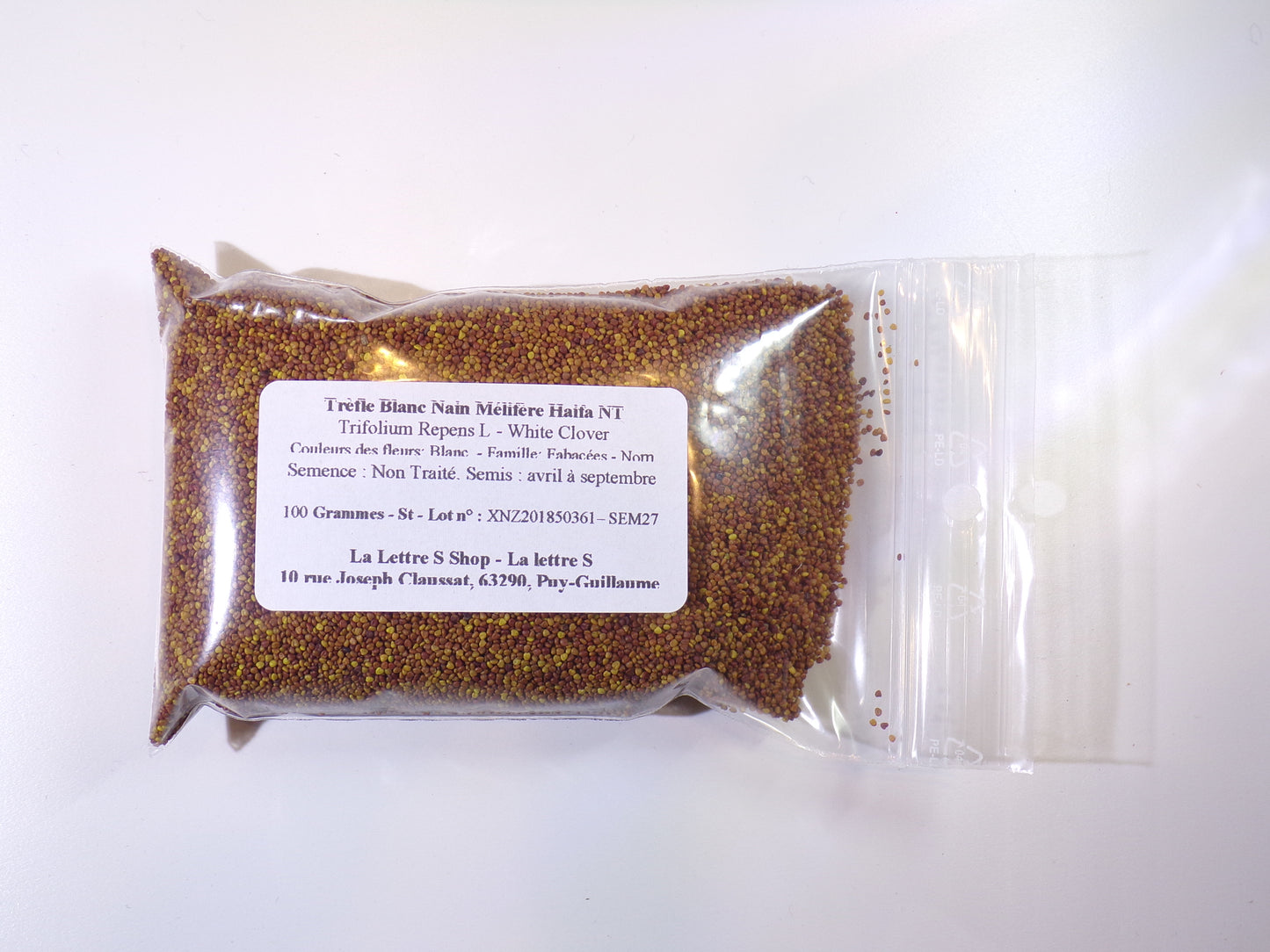 Trèfle Blanc Nain Mellifère - Trifolium Repens L (Engrais Vert) SEM27