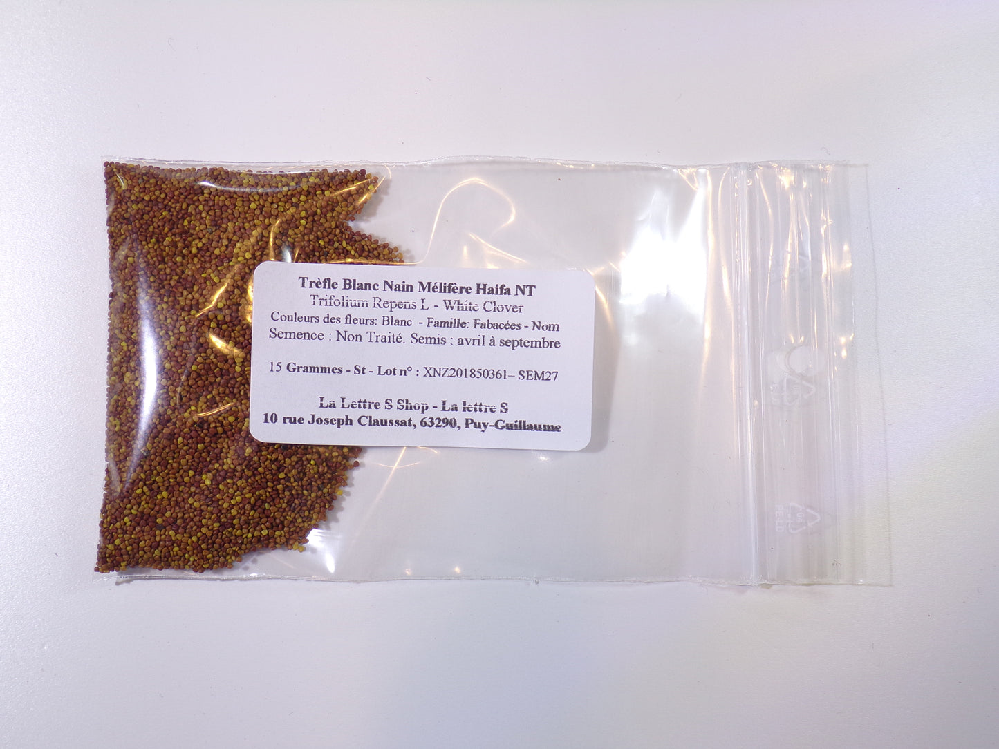 Trèfle Blanc Nain Mellifère - Trifolium Repens L (Engrais Vert) SEM27