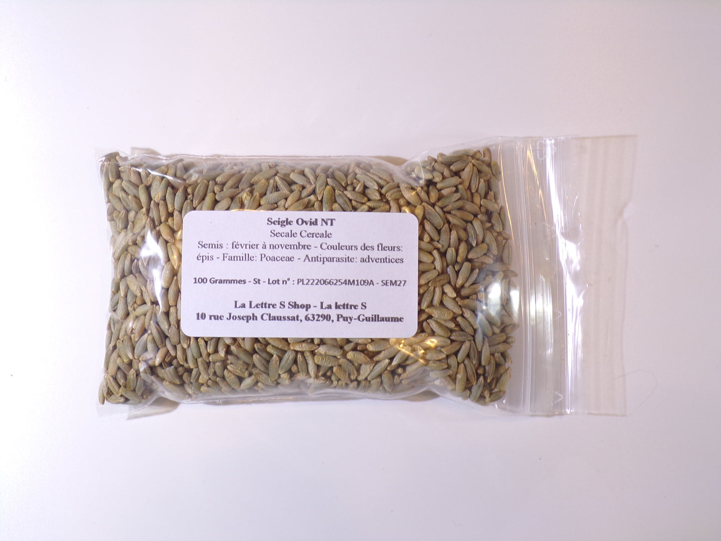 Seigle - Secale Cereale (Engrais Vert) SEM27