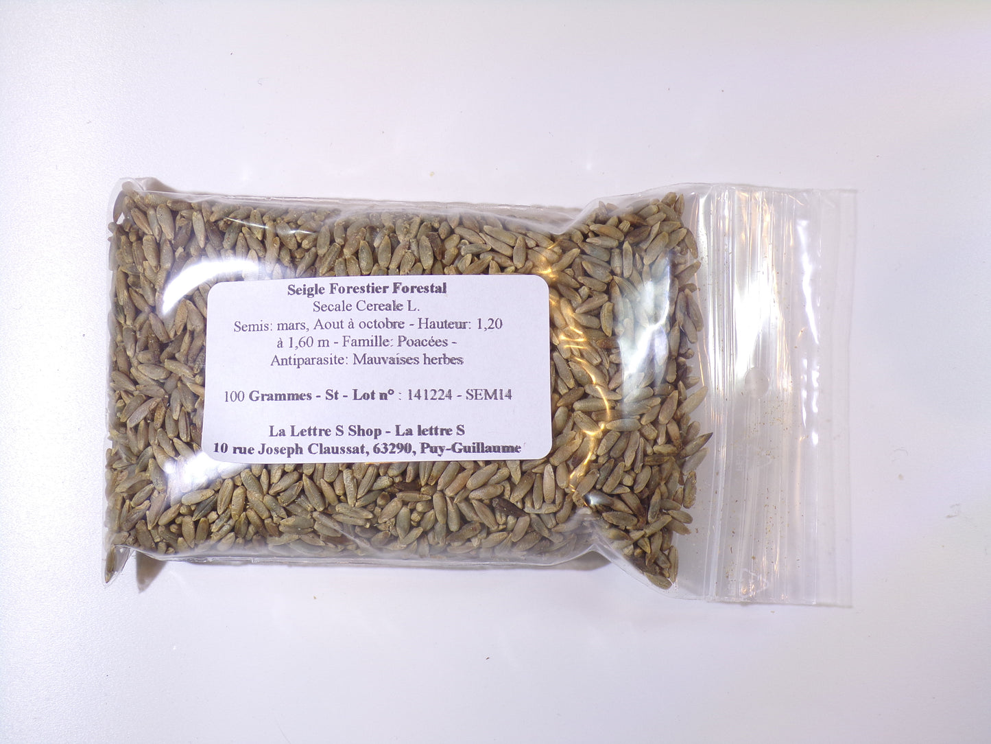 Seigle Forestier - Secale Cereale L. (Engrais Vert) SEM14