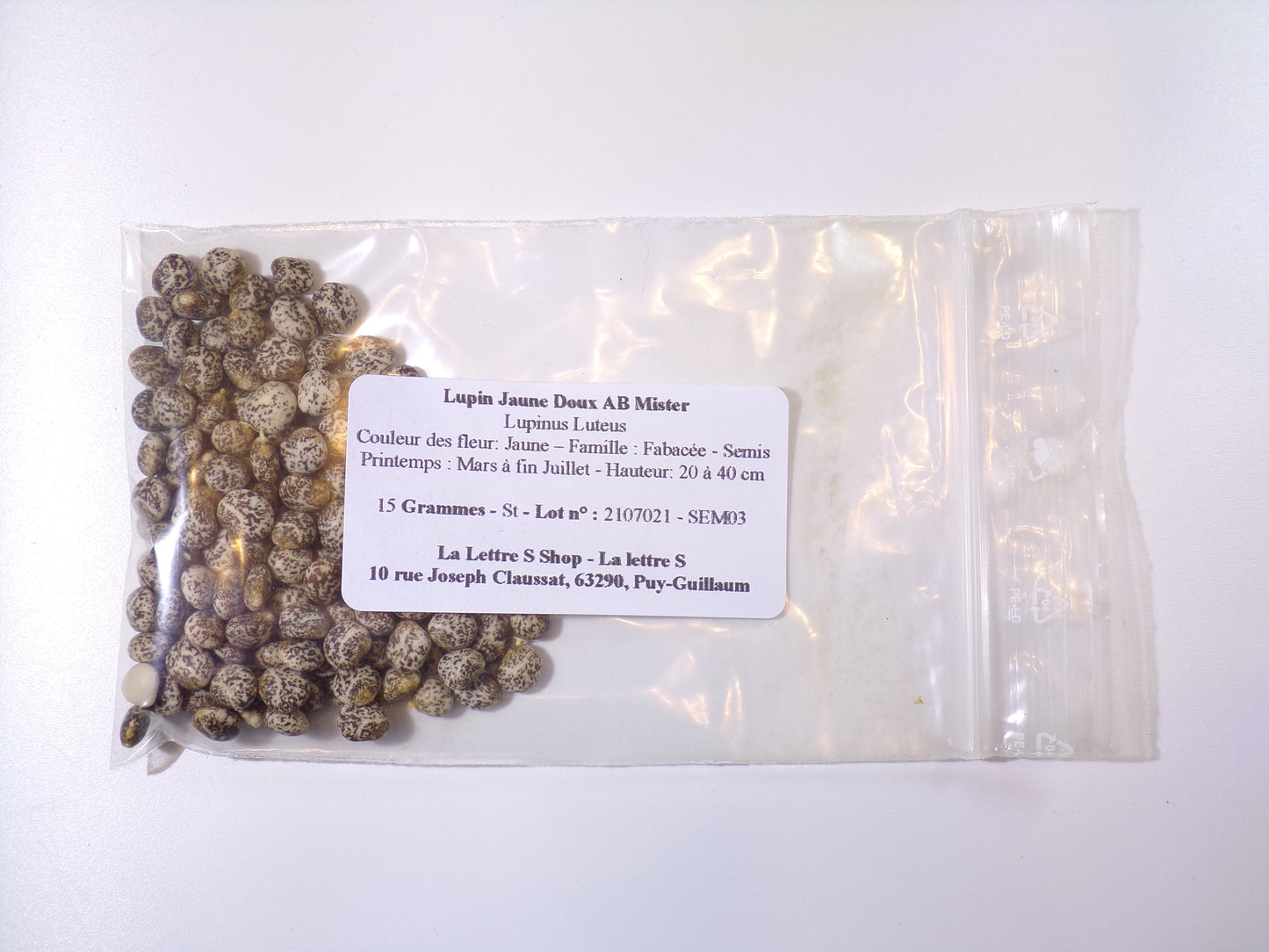 Lupin Jaune Doux - Lupinus Luteus (Engrais Vert) SEM03