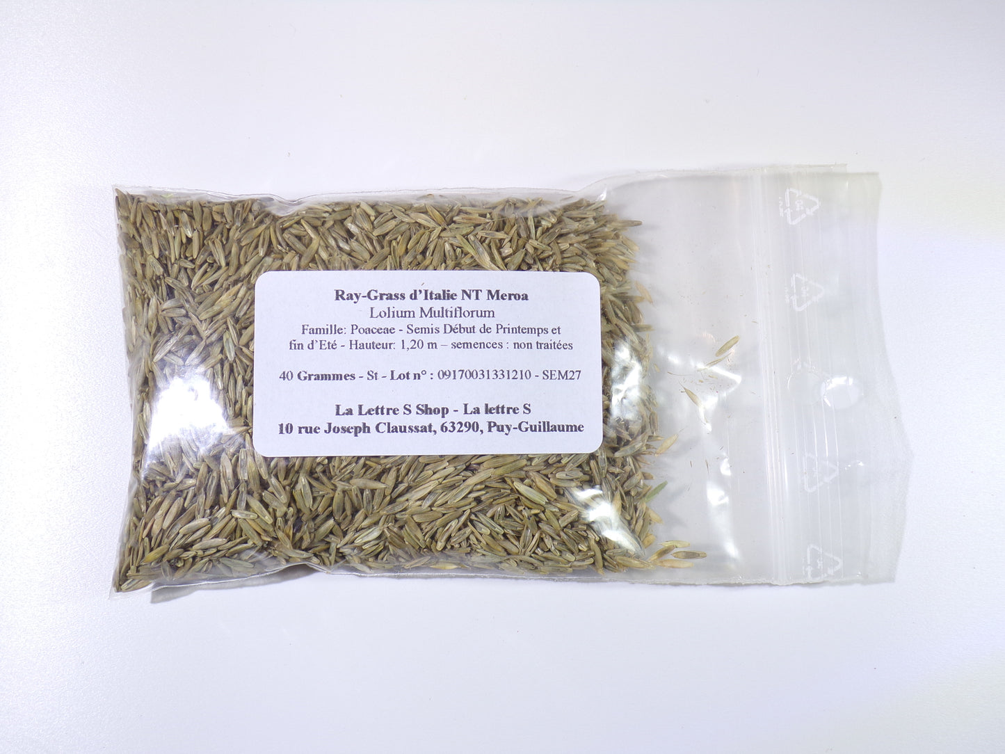 Ray-Grass d’Italie NT - Lolium Multiflorum (Engrais Vert) - SEM27
