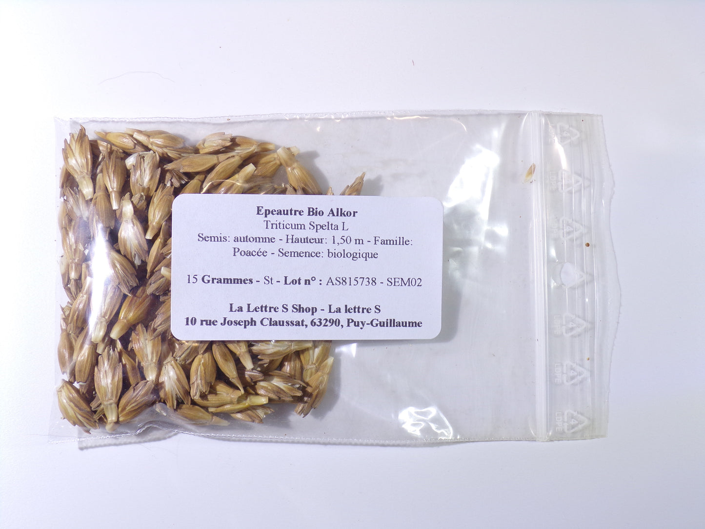 Épeautre Bio - Triticum Spelta L
