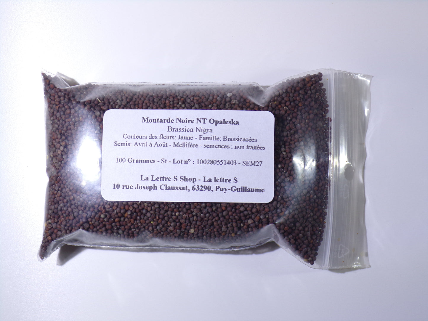 Moutarde Noire NT - Brassica Nigra (Engrais Vert) SEM27